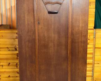 5 ArtDecoDarkBrownOakVeneerWardrobe