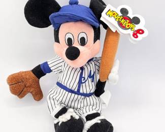 61 DisneyStoreBaseballMickeyMouseBeanBagPlush
