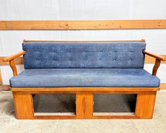 120 WoodenBoatBenchwCushions