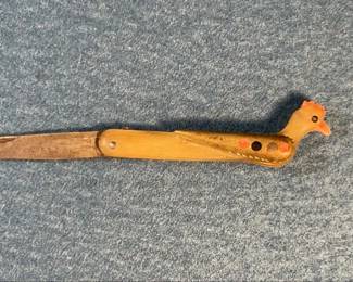 Antique Bird Horn Pocket Knife