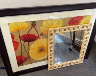 Colorful Poppies and foliage mirror by Stanley
