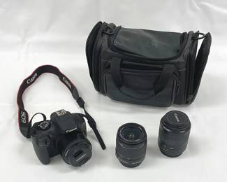 Cannon EOS Rebel T6, Two Lenses And Case