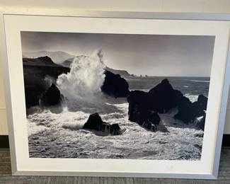 Large Seascape Print Framed no glass