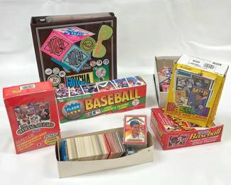 Baseball And Football Collector Cards 1980s And Later