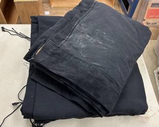 Black Curtains Drapes for Backdrops and Partition, Theatre