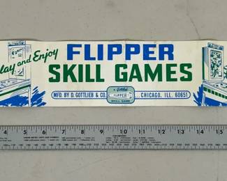 Flipper Skill Game Pinball Sticker