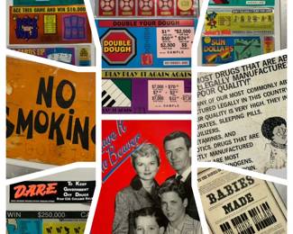 Lottery Signs, Novelty Signs, Kitsch