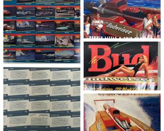 Hydroplane Trading Cards Proof and Posters Lot 3 of 13 Posters