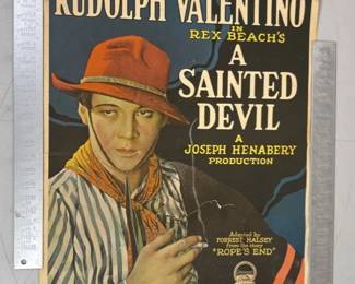 A Sainted Devil Movie Poster 1924 1970s Reproduction