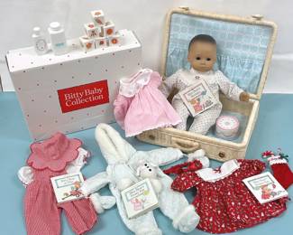 American Girl Doll Bitty Baby Doll Christmas, Snow, Play And Birthday Outfits