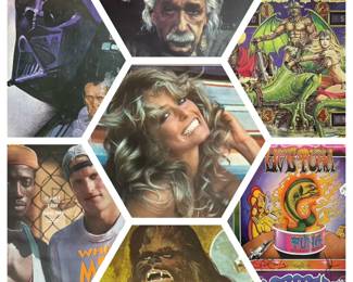 Farrah Fawcett and other 70s, 80s  90s Pop Culture Posters