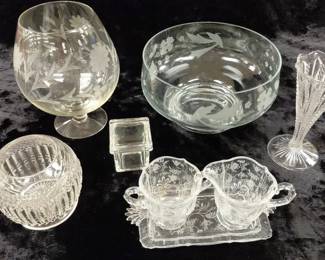 Delicate Detailed Glassware Collection