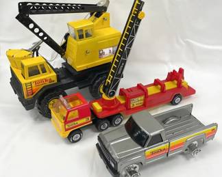 Tonka Turbo Diesel Crane, Fire Engine And Truck