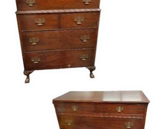 MCM Tall Boy Dresser and matching shorter dresser