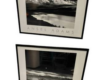 Ansel Adams Pair Of Prints MtMcKinley and Moon Shot