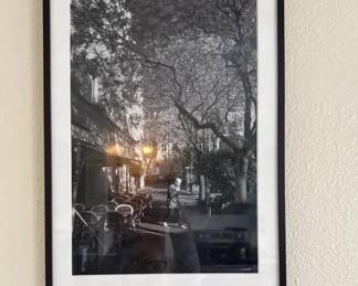 “A Quiet Street, Still Awake”. Black and White Photograph