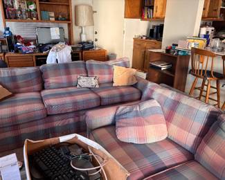 Plaid couches