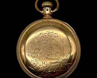 Antique1883 Rockford 14k Gold Watch