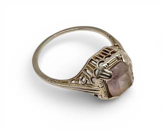 Art Deco 14k Gold w/Amethyst