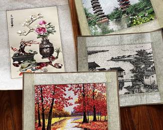 SILK HAND MADE PAINTING