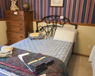 Very Nice Full-size Bed  With Metal Headboard