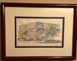 N. Harrison Water Color Old Market