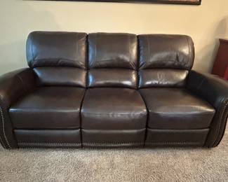 Leather Italia Recliner Sofa