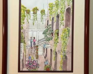 M. Barrett Water Color Old Market