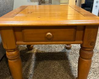 Pine Accent Side Table
