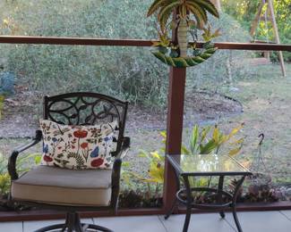 Some of the patio furniture available