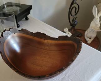 Hand crafted walnut bowl