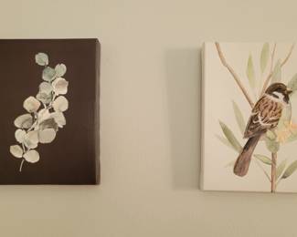 2 of 4 small wall art