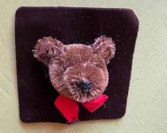 Steiff Bear Head Pin