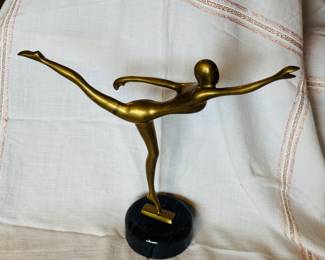 Brass Ballerina figurine