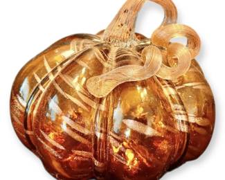 Blown Glass Pumpkin