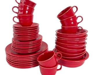 Fiestaware Scarlet Red Dish Set