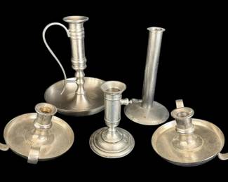 Art Ware Candlestick, Hog Scraper Push Up Candlestick,  More