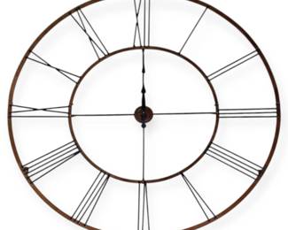 Massive 50 Metal Wall Clock