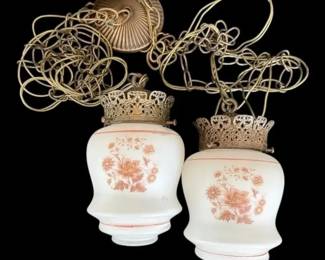 Vintage Hollywood Regency Pendant Light Fixture