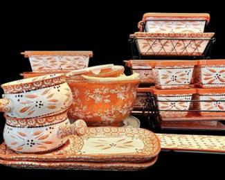 TempTations Ceramic Dish Set  Casserole Dishes, Bowls,  More