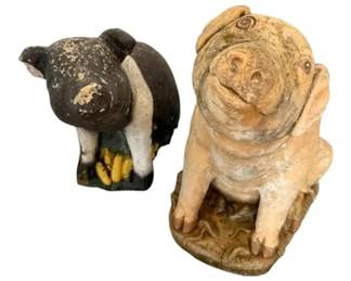 Concrete Pig Garden Statues