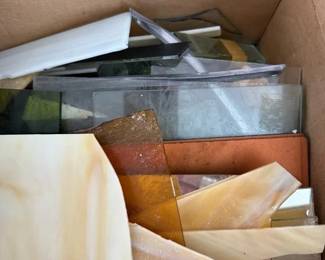 Stained Glass Pieces Crafting Supplies