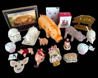 Pig Lovers Decor  Signs, Ornaments, Butter Dish,  More