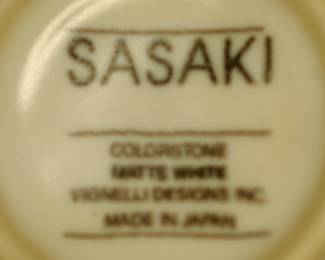 SASAKI MASSIMO VIGNELLI DESIGNS COLORSTONE MAT WHITE DINNERWARE