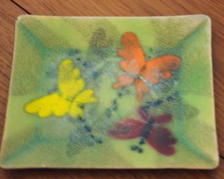 ENAMELED COPPER SMALL PLATE