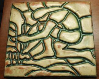 Vintage 1994 MORAVIAN TILE raised relief 