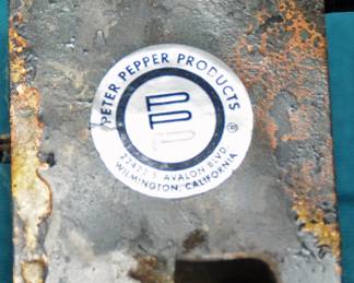 Vintage MCM Peter Pepper Products Geometric Metal Wall Sculpture 1960's