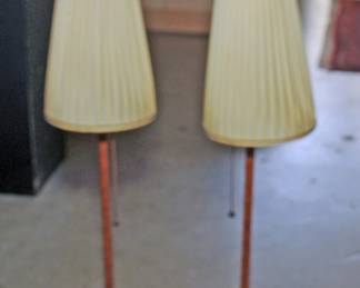 SWEDISH DESIGNER TABLE LAMPS WITH ORIGINAL SHADES