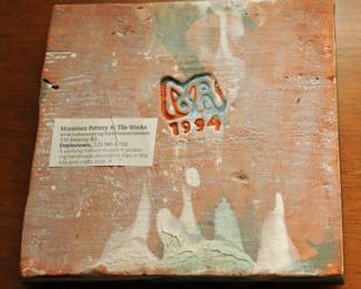 Vintage 1994 MORAVIAN TILE raised relief 