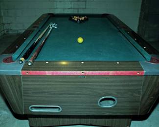 COIN OPERATED POOL TABLE IN BASEMENT [YOU MOVE]